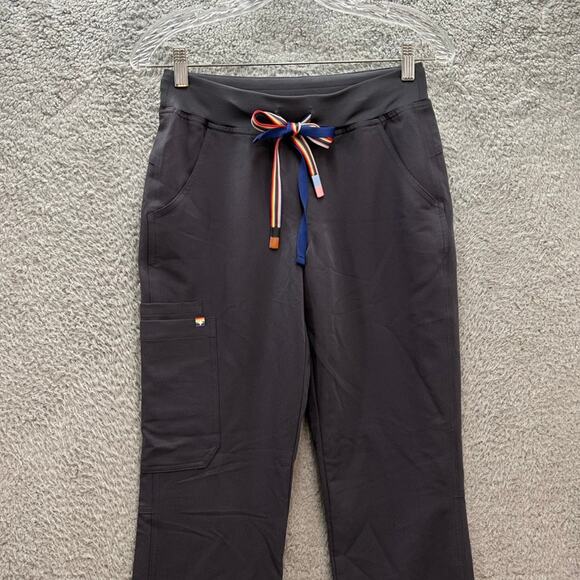 FIGS Women's XS Pride Gray Scrub Pants Elastic Waist Comfort Health Care - Picture 5 of 10
